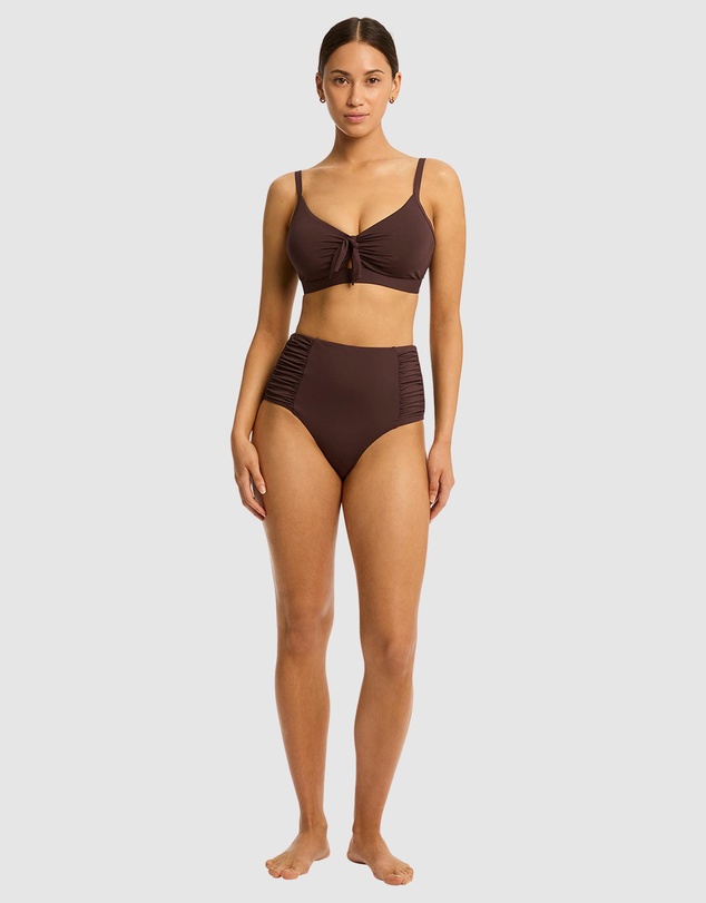 Sea Level Australia - Essentials Edit High Waist Gathered Side Pants