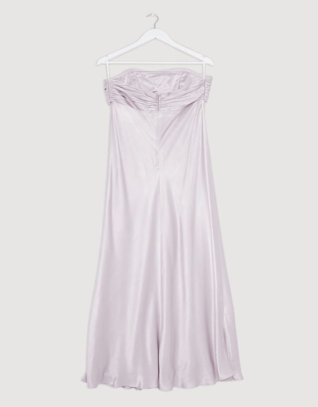 Revibe - Repaired Shona Joy La Lune Strapless Ruched Bodice Maxi Dress - AU 14