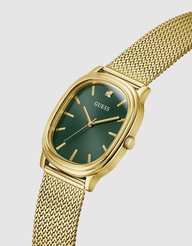 GUESS - GUESS Mens Gold-Tone Analogue Watch