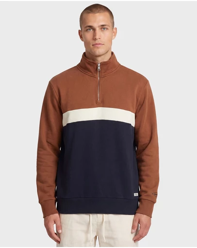 Academy Brand - Academy Contrast 1/4 Zip Sweat