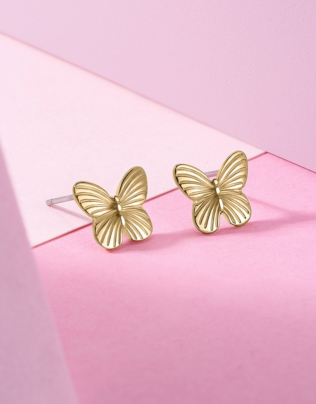 Mestige Kids - Bella Butterfly Earrings - 18K Gold Plated