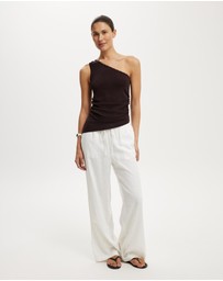 Cotton On - Stud Trim Asym Knit Top