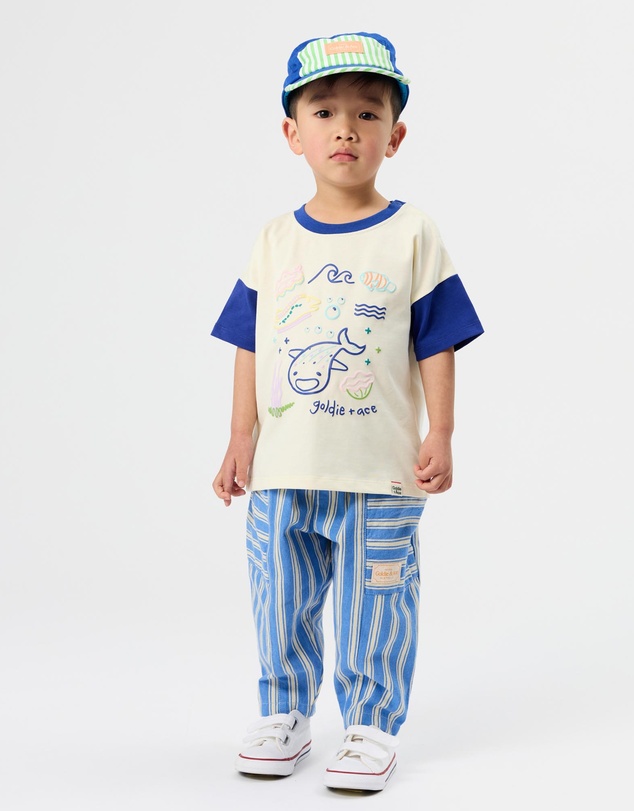 Goldie + Ace - Lightweight Cotton Twill Side Panel Cap - ICONIC EXCLUSIVE - Babies-Teens