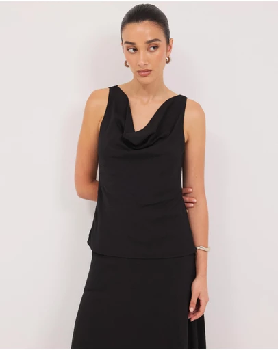 Calli - Kayanne Cowl Neck Top