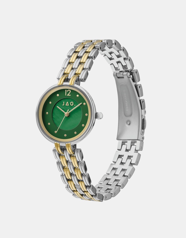 Jag - Iluka Womens Green MOP Dial 30mm Two-Tone Watch