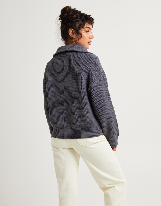 Subtitled - Ezra Half Zip Knit Pull Over