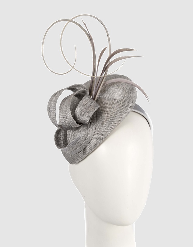 Max Alexander - Pillbox Silver Racing Fascinator