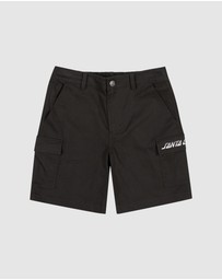 Santa Cruz - Single Split Strip Cargo Shorts - Teens