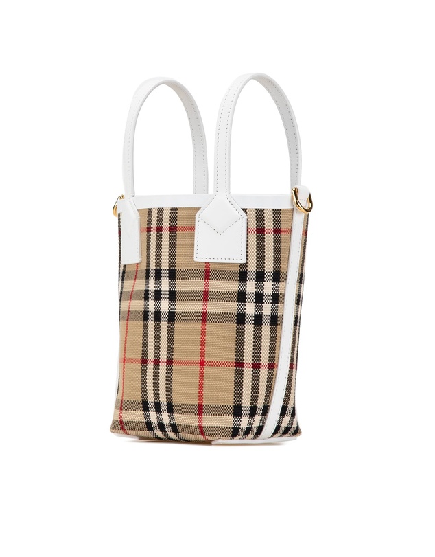 Pre-Loved by Azura Reborn - Pre-Loved Burberry Mini Check Tote Bag 8045252