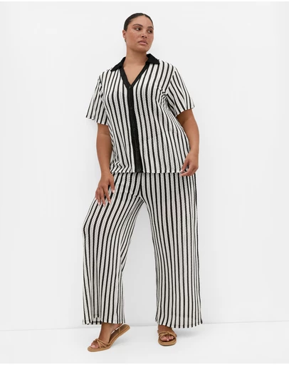 City Chic - Carla Stripe Shirt
