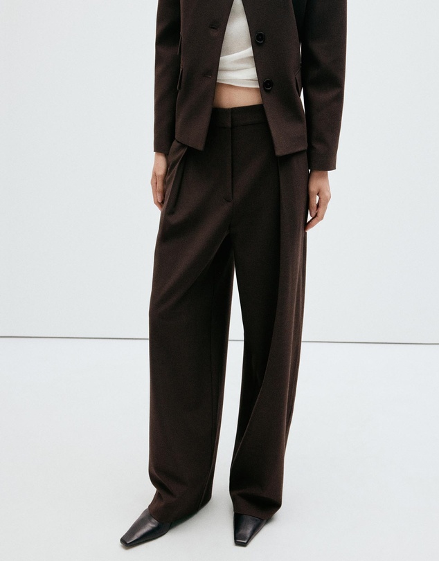M.N.G - Houndstooth Pleated Trousers