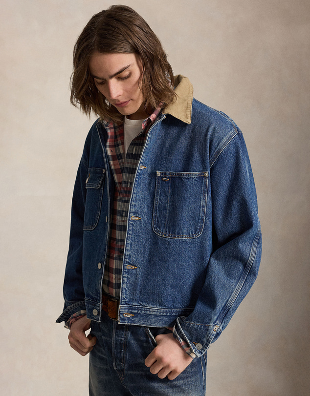 Polo Ralph Lauren - Denim Corduroy-Collar Trucker Jacket