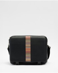 Paul Smith - Signature Stripe Trim Messenger Bag