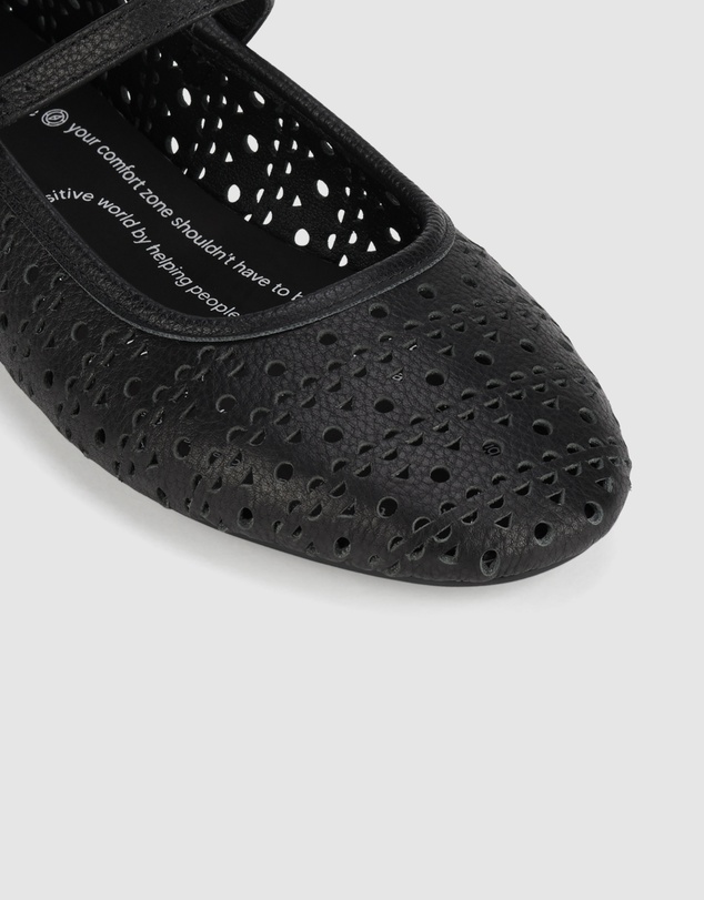 Rollie - Ballet Mary Jane Laser Flat