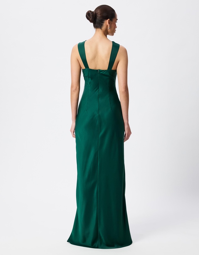 Tussah - Shay Satin Sweet Heart Neckline Maxi Dress