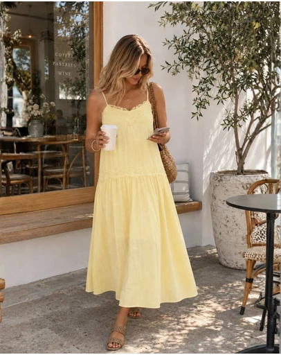 Esther & Co - Glynnis Dress - Primrose Yellow