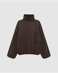 Shona Joy - Ernest Funnel Neck Bomber Jacket