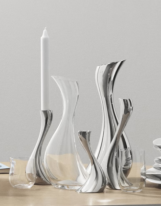 Georg Jensen - Cobra Pitcher and Bread Basket Set