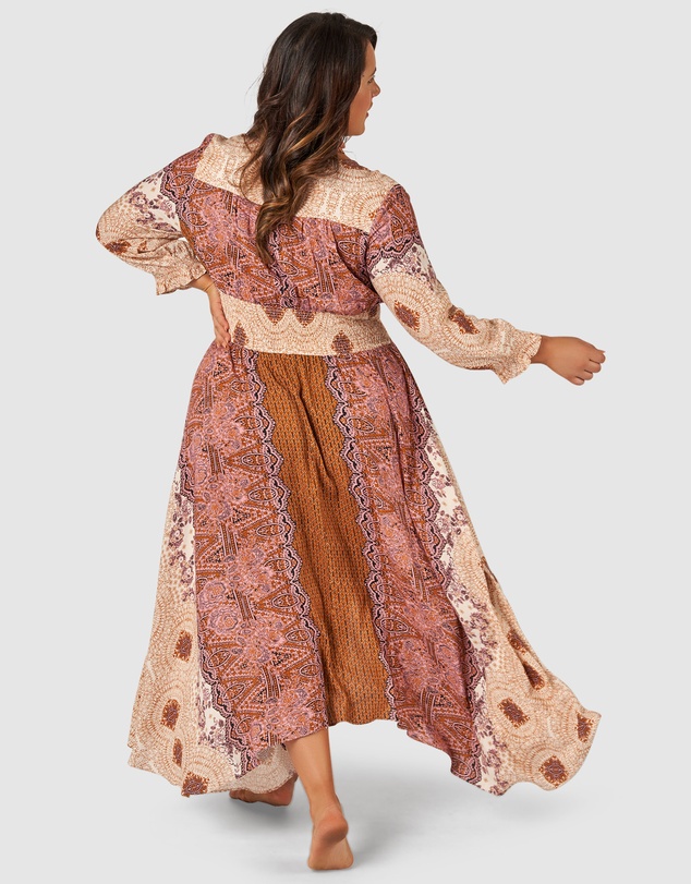 The Poetic Gypsy - Brown Sugar Maxi Dress