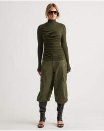 Decjuba - Alicia High Neck Long Sleeve Top