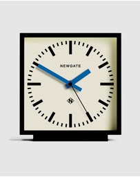 Newgate - Newgate Amp Mantel Clock Black With Blue Hands