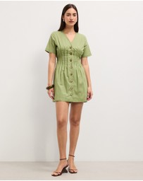 The Fated - Stella Tucked Mini Dress
