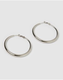 Arms Of Eve - Riley Silver Hoop Earrings - Large