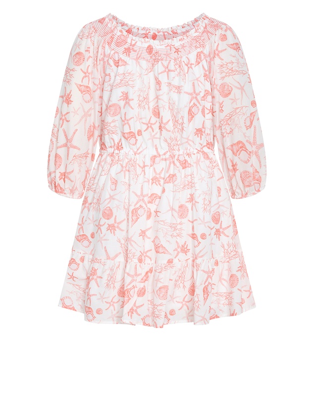 City Chic - Plus size Lorelai Print Dress - coral