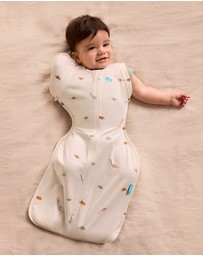 Love to Dream - Swaddle Up™ Transition Bag 1.0 TOG Stretch Cotton Dinosnore Cream