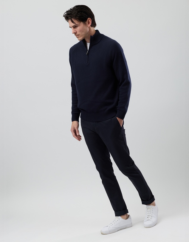Wayver - Half Zip Wool Blend Knit