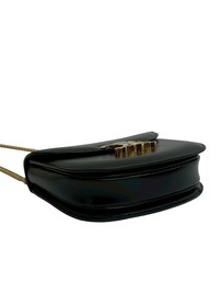 Pre-Loved by Azura Reborn - Pre-Loved Teen Shiny Calfskin Triomphe Besace Clea Chain Crossbody