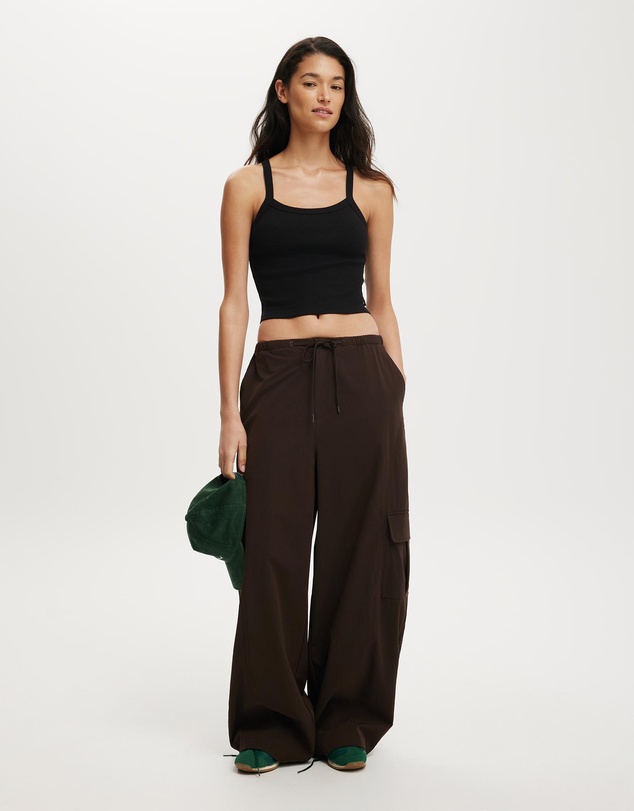 Cotton On Body Active - Active Rib T-Bar Cropped Tank
