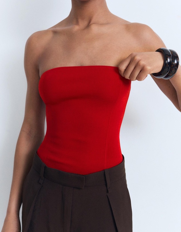 M.N.G - Gyal Strapless Fitted Top