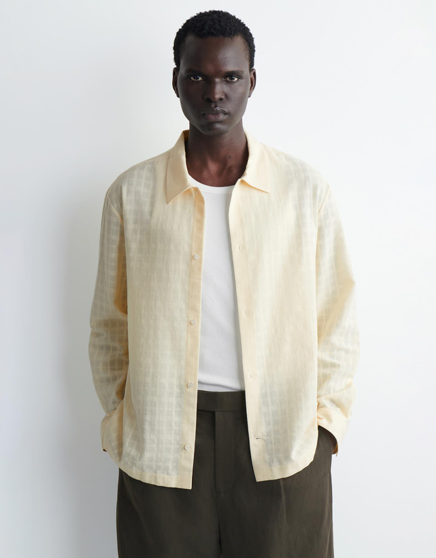 COS - Checked Cotton Jacquard Shirt