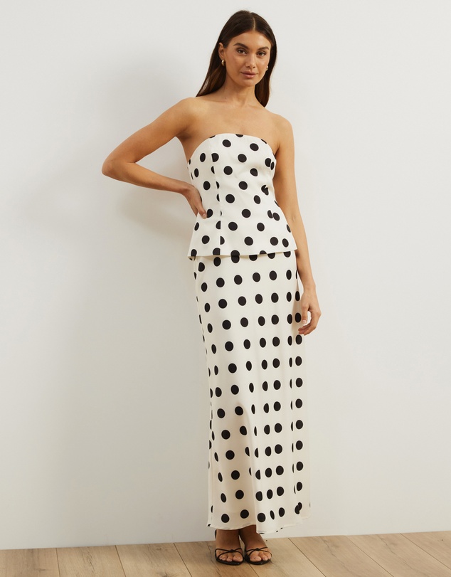 Atmos&Here - Felicity Polka Dot Maxi Skirt