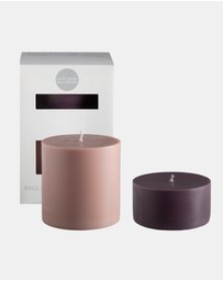 porter green - escc large pillar candle soy-blend unscented candles