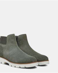 Vionic - Brionie Chelsea Boot - Olive Suede