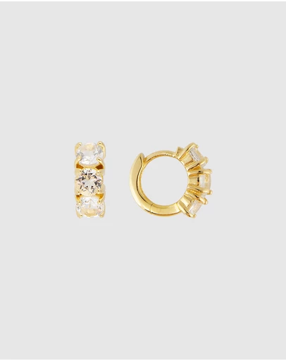 FAIRLEY - White Topaz Huggies