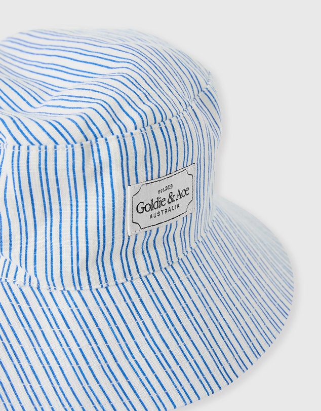 Goldie + Ace - Sailor Stripe Bucket Hat - Babies-Kids