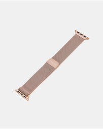 Friendie - Stainless Steel Woven Mesh Loop Band - The Melbourne - Apple Watch Compatible