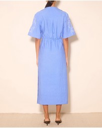 MON RENN - Zahra Embroidered Midi Dress