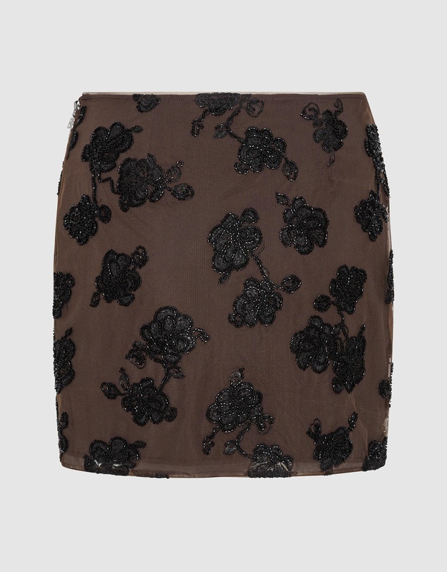 ROTATE - Beaded Mini Skirt