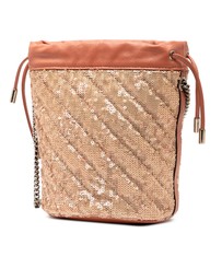 Pre-Loved by Azura Reborn - Pre-Loved Small GG Marmont Sequined Diagonal Matelasse Leather Bucket Bag