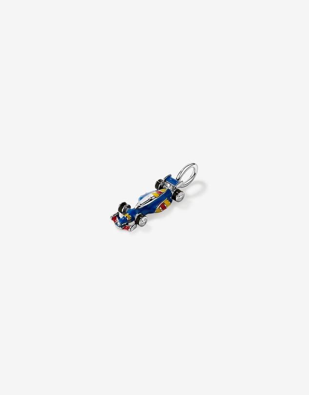 Michael Hill - Navy Racing Car Pendant in Sterling Silver