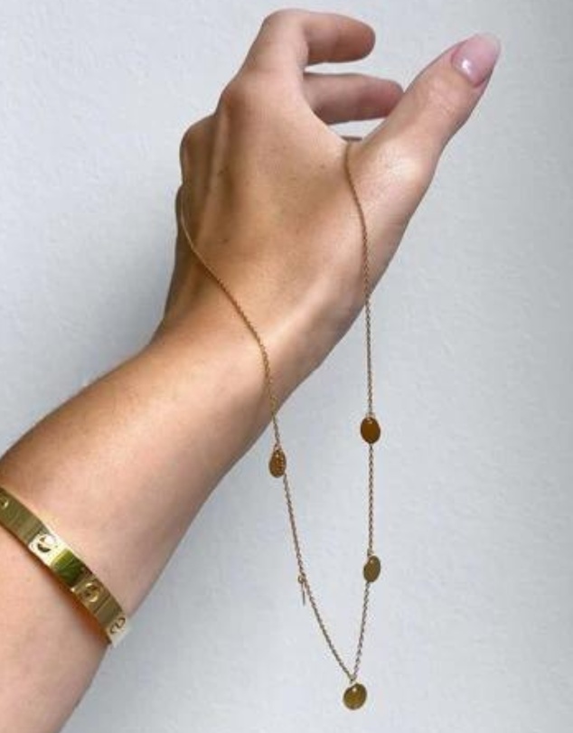 Ichu - Multi Disc Necklace, Gold