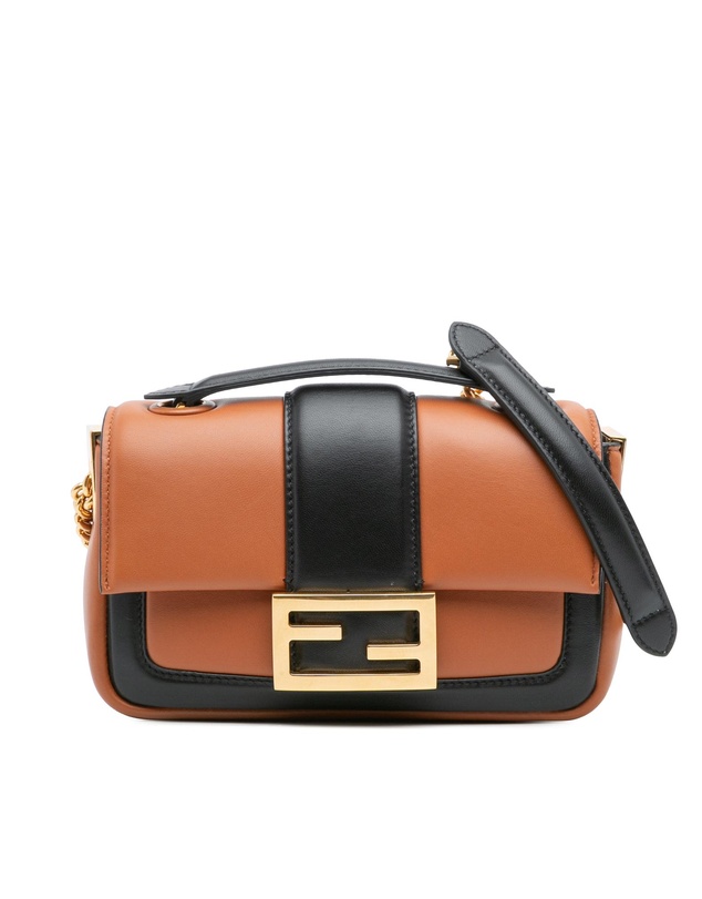 Pre-Loved by Azura Reborn - Pre-Loved Mini Bicolor Nappa Apolo Chain Baguette Shoulder Bag