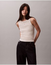 Calvin Klein Jeans - Cotton Stretch Ribbed Tank Top