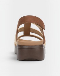 Vionic - Sabrina Flatform Sandal - Hazelnut Suede