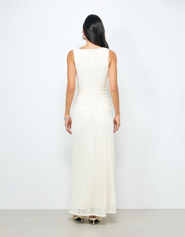 AERE - Raven Lace Jersey Maxi Dress
