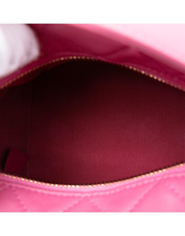 Pre-Loved by Azura Reborn - Pre-Loved Small Quilted Lambskin Perfect Meeting Hobo Bag